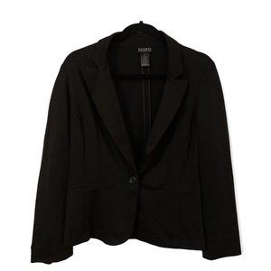 SOHO Apparel | Black Soft One Button Blazer w/ Front Pockets | M